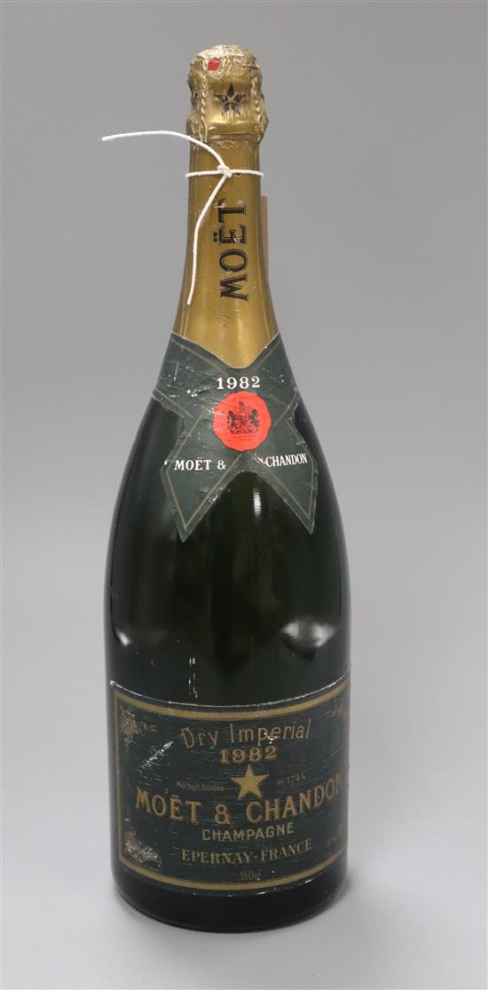 A Magnum of Moet champagne 1982